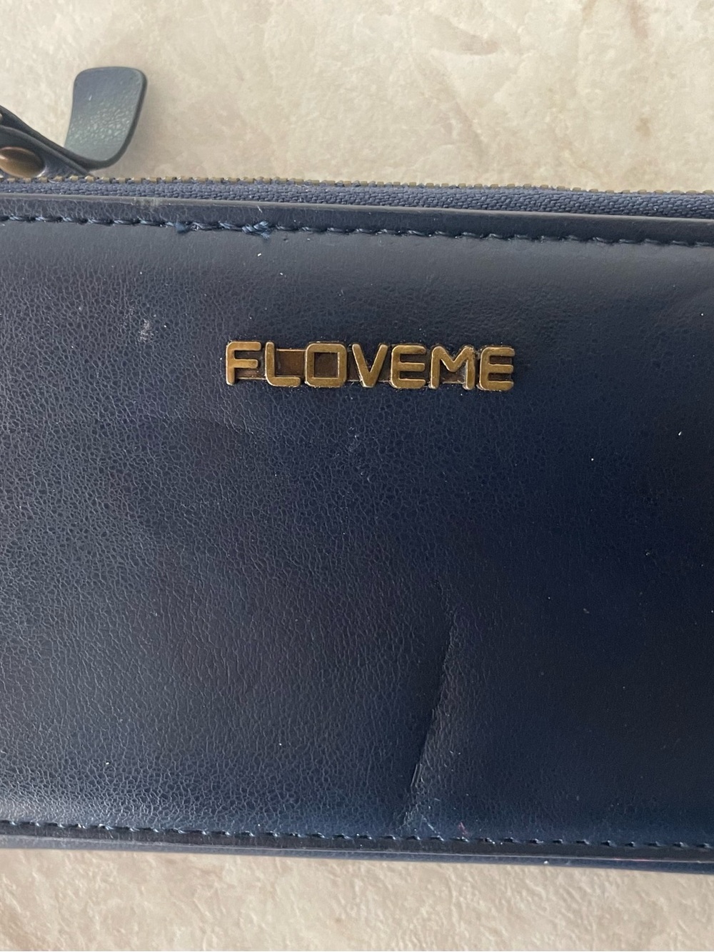 Love Navy Zip Wallet – Sleek Women’s Accessory, my iPhone 12 fits in perfectly.